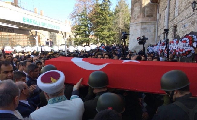 Konya şehidini son yolculuğuna binler uğurladı