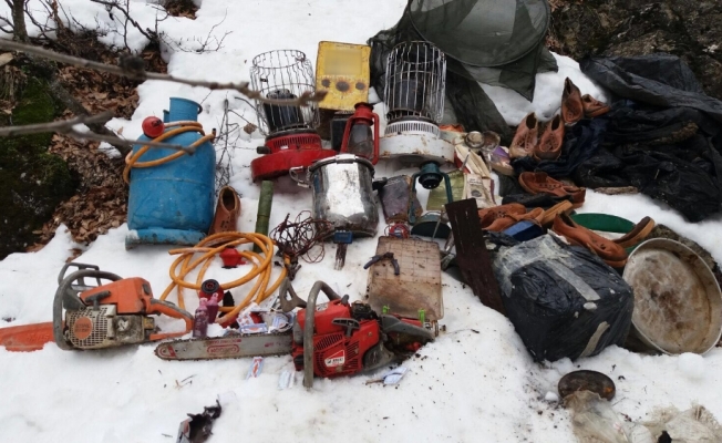 Tunceli’de PKK’nın kullandığı 5 sığınak imha edildi