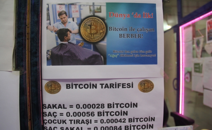 Bu berber bitcoin ile tıraş ediyor