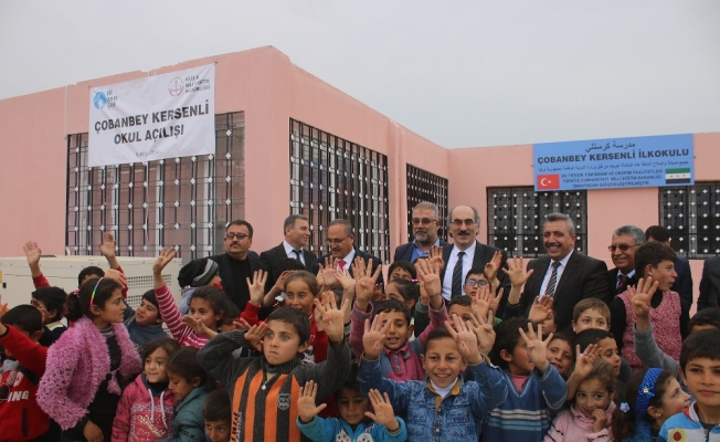 Çobanbey Kersenli İlkokulu eğitime açıldı