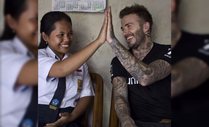 UNICEF İyi Niyet Elçisi David Beckham Endonezya’da