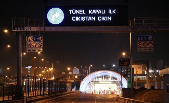 Avrasya Tüneli 5 saat kapandı