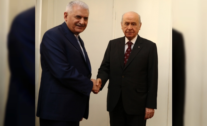 Başbakan Yıldırım Devlet Bahçeli’yi ziyaret etti