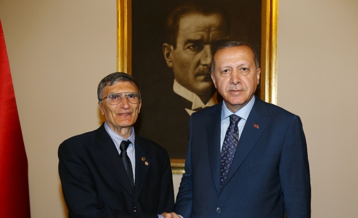 Erdoğan, Nobel Ödüllü bilim adamı Aziz Sancar’ı kabul etti