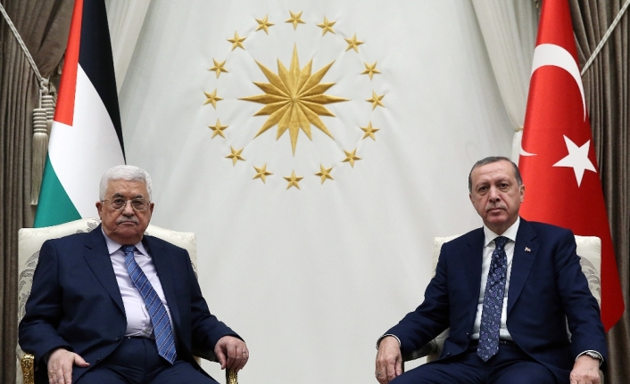 Erdoğan, Filistin Devlet Başkanı Abbas’la görüştü