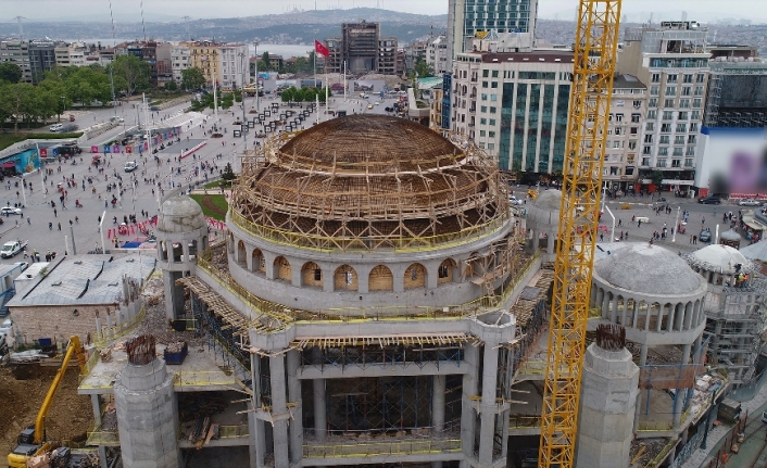 İşte Taksim Camii inşaatında son durum