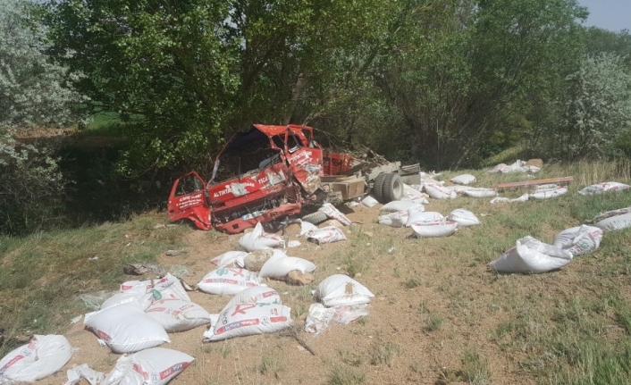 Otomobil ile kamyonet kafa kafaya çarpıştı: 2 ölü, 4 yaralı