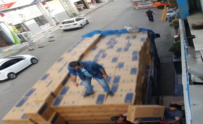 480 bin paket kaçak sigara ele geçirildi