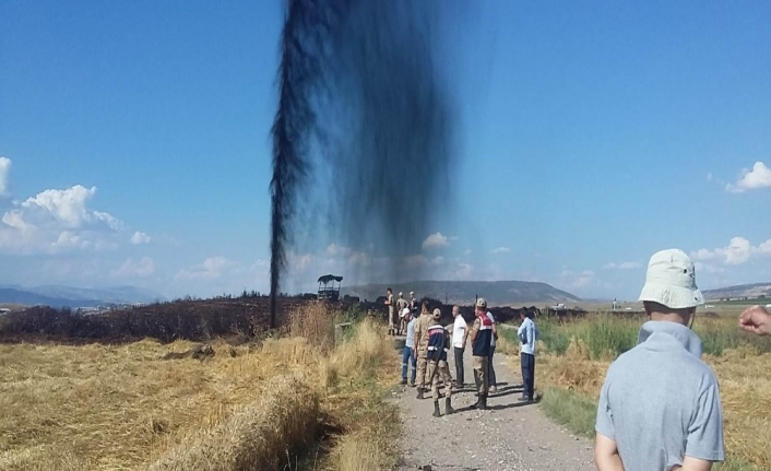 Korkutan patlamada petrol fışkırdı