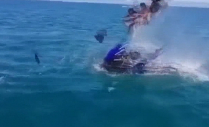 jetski bomba gibi patladı