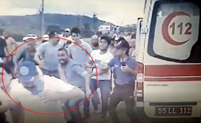 112 personeline saldırı anının görüntüleri ortaya çıktı