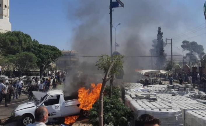 Azez’de bomba yüklü bir araç patladı: 3 ölü