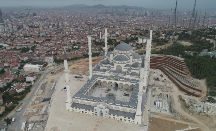 Çamlıca Camii inşaatında son durum