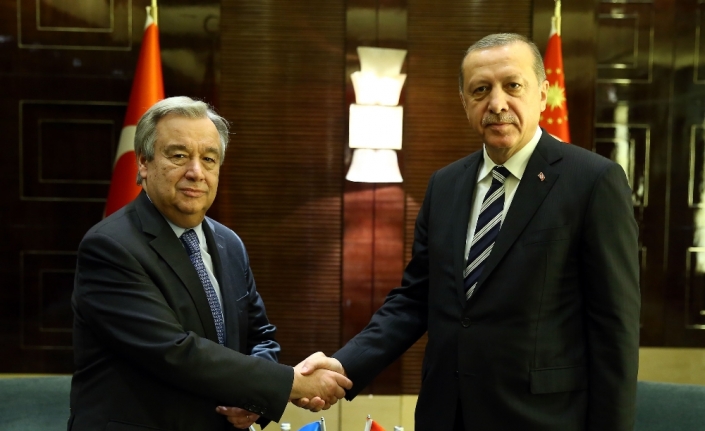 Erdoğan-Guterres görüşmesi başladı