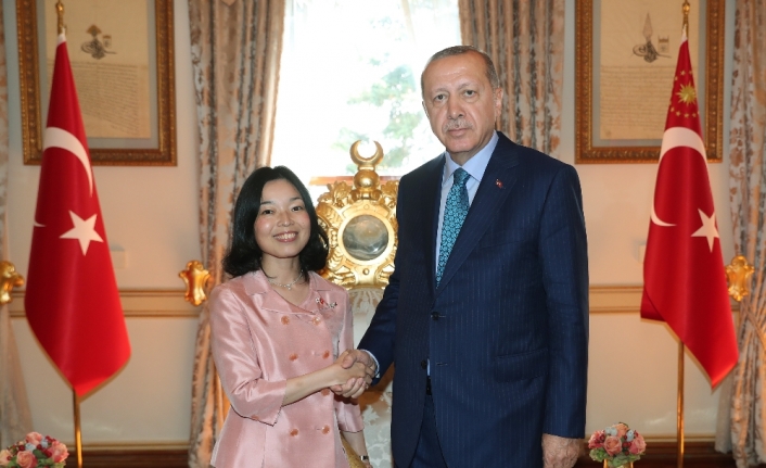 Erdoğan Japonya Prensesi ile görüştü