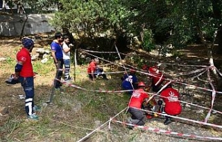 Gerçeğini aratmayan kurtarma tatbikatı